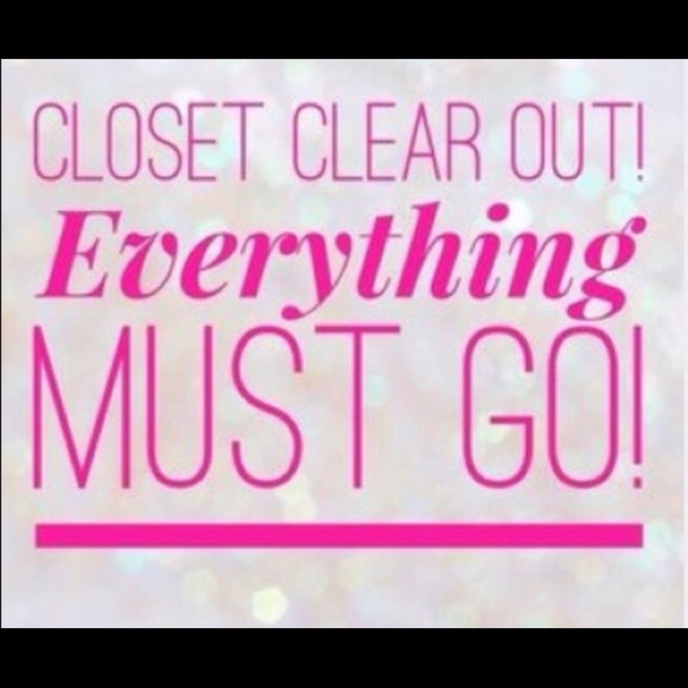 Closet clean out Today Now!!
